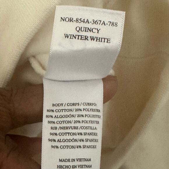 Rails Quincy Cutout Sweatshirt in Winter White Size XS - Picture 6 of 7